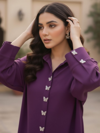 berry dream violet cordset by zeehuma